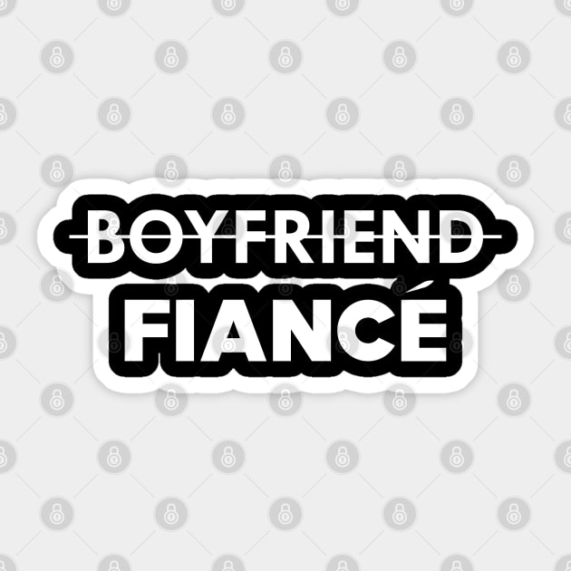 Fiance - Boyfriend Fiance Sticker by KC Happy Shop